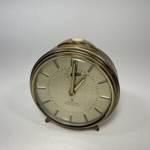 Vtg alarm clock, Junghans, Silentic, Trivox, wind up clock, German Made Works